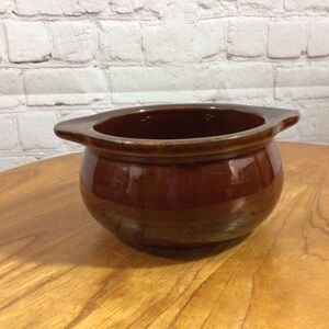 Ultima Brown Stoneware Onion Soup Crock Bowl - 12oz